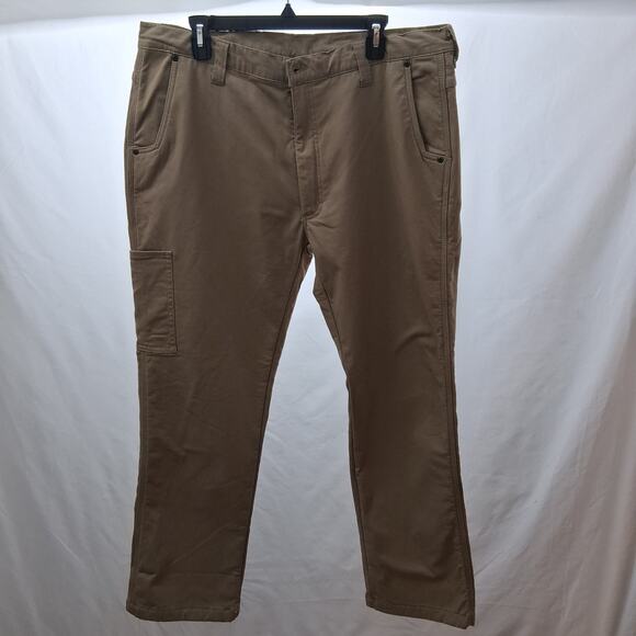NWT Polar King Fleece Lined Relaxed Cargo Winter Shield Flex Pant Men Tan-38x30 - Picture 1 of 14